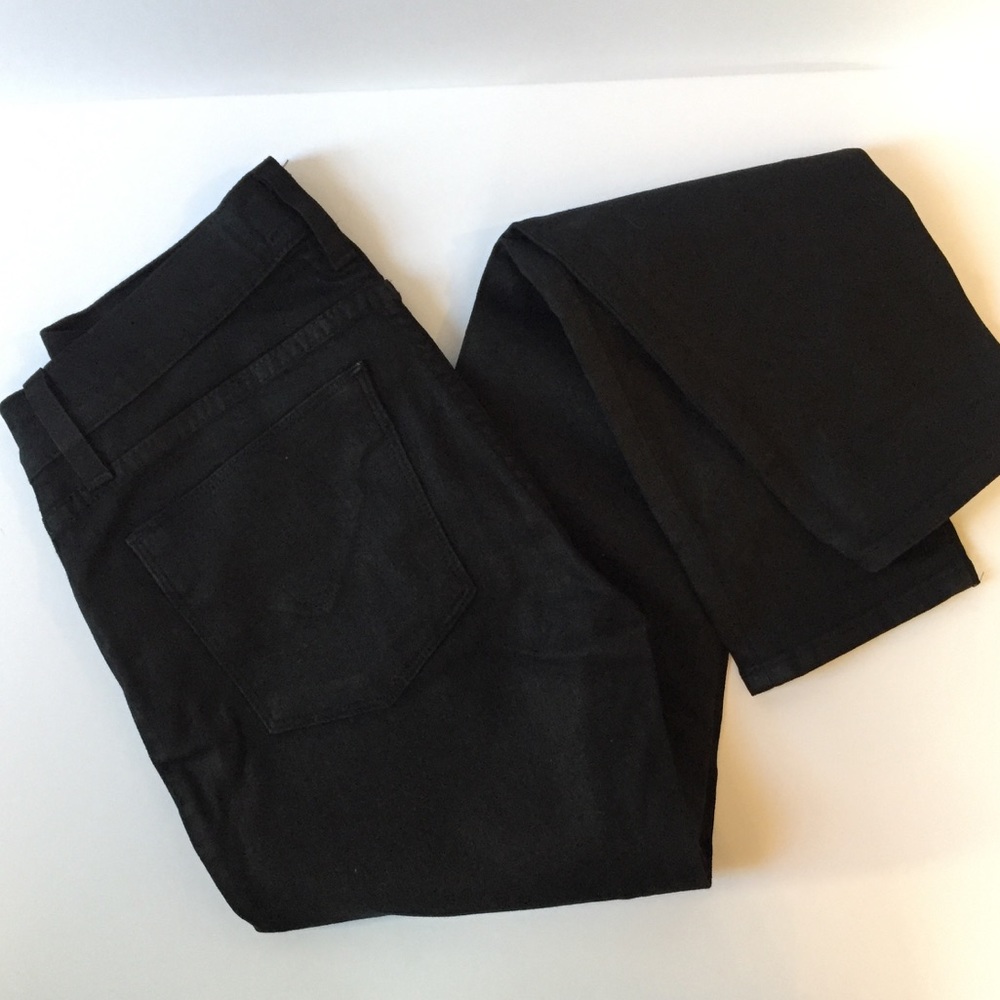 Hudson black coated jeans